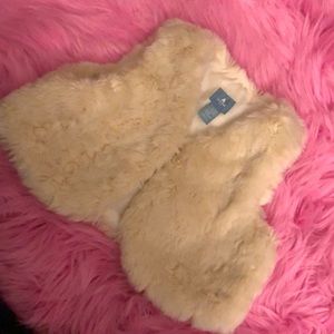 Faux fur vest